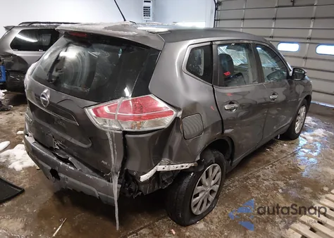 2015 Nissan Rogue S из США, поврежденный, VIN KNMAT2MV7FP544654